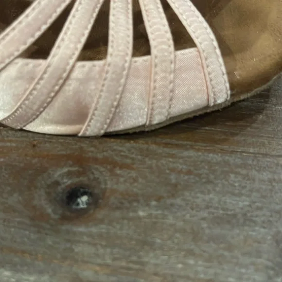 Chic nude Tan Strappy Dance Sandals - Picture 6 of 6
